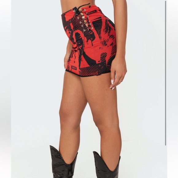 Aly Mesh Corset Top & Tati Mini Mesh Skirt  (set) - Picture 3 of 4